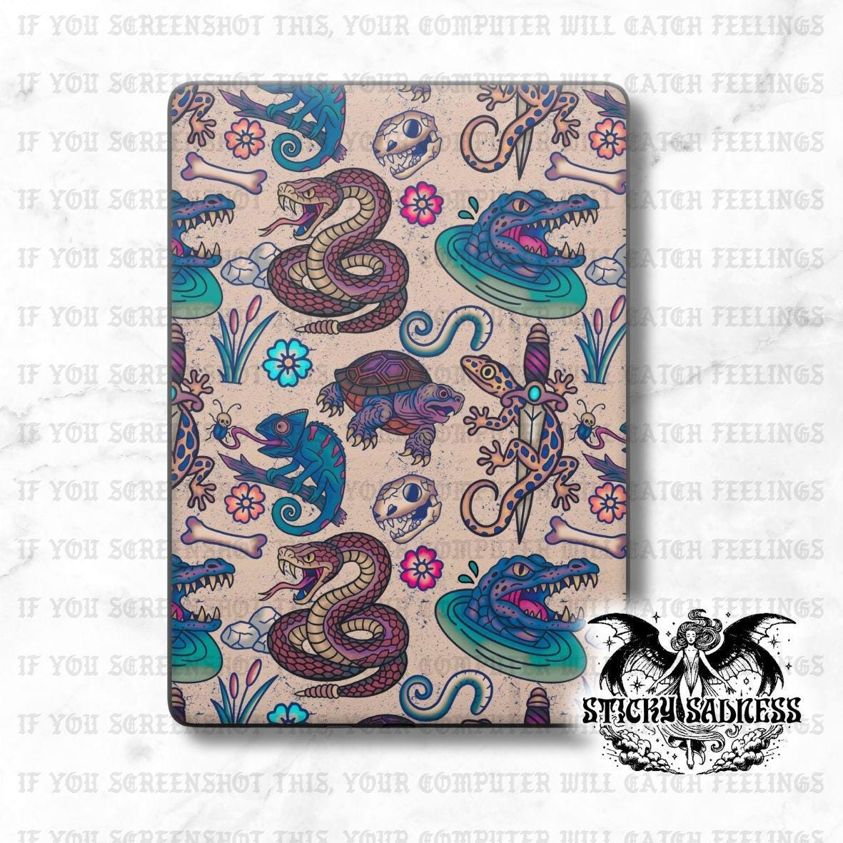 Gradient Reptile Tattoo eReader