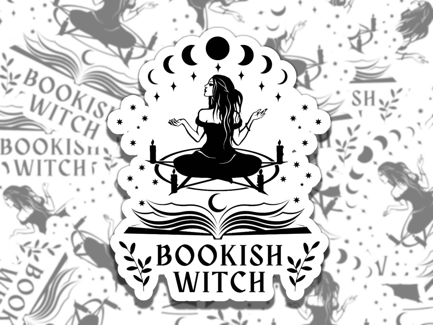 Book Witch Sticker Multiple Colors, Reading Vinyl Sticker, Smutty Waterproof eReader, Kindle, Cute Funny Gift for Bookworm, Bookish Gift