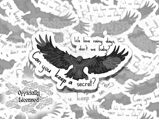 Rainy Days Officially Licensed Ravenhood Sticker, Kate Stewart Cecelia Dominic Vinyl Sticker, Waterproof Kindle Sticker, Gift for Book Lover