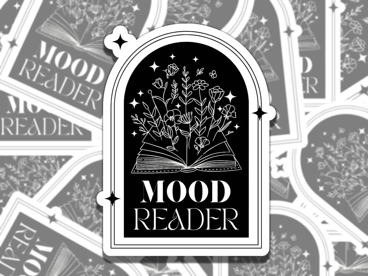 Mood Reader Sticker Multiple Colors, Reading Vinyl Sticker, Smutty Waterproof eReader, Kindle, Cute Funny Gift for Bookworm, Bookish Gift