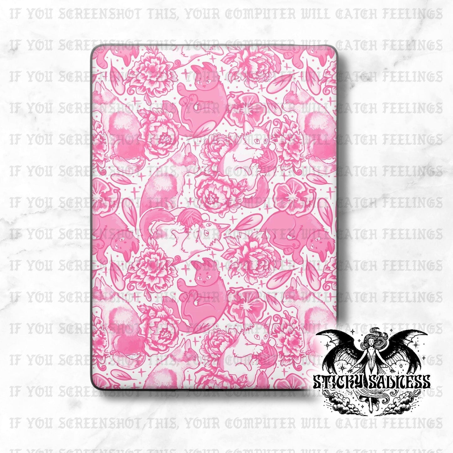 Light Pink Cats Porcelain Alt