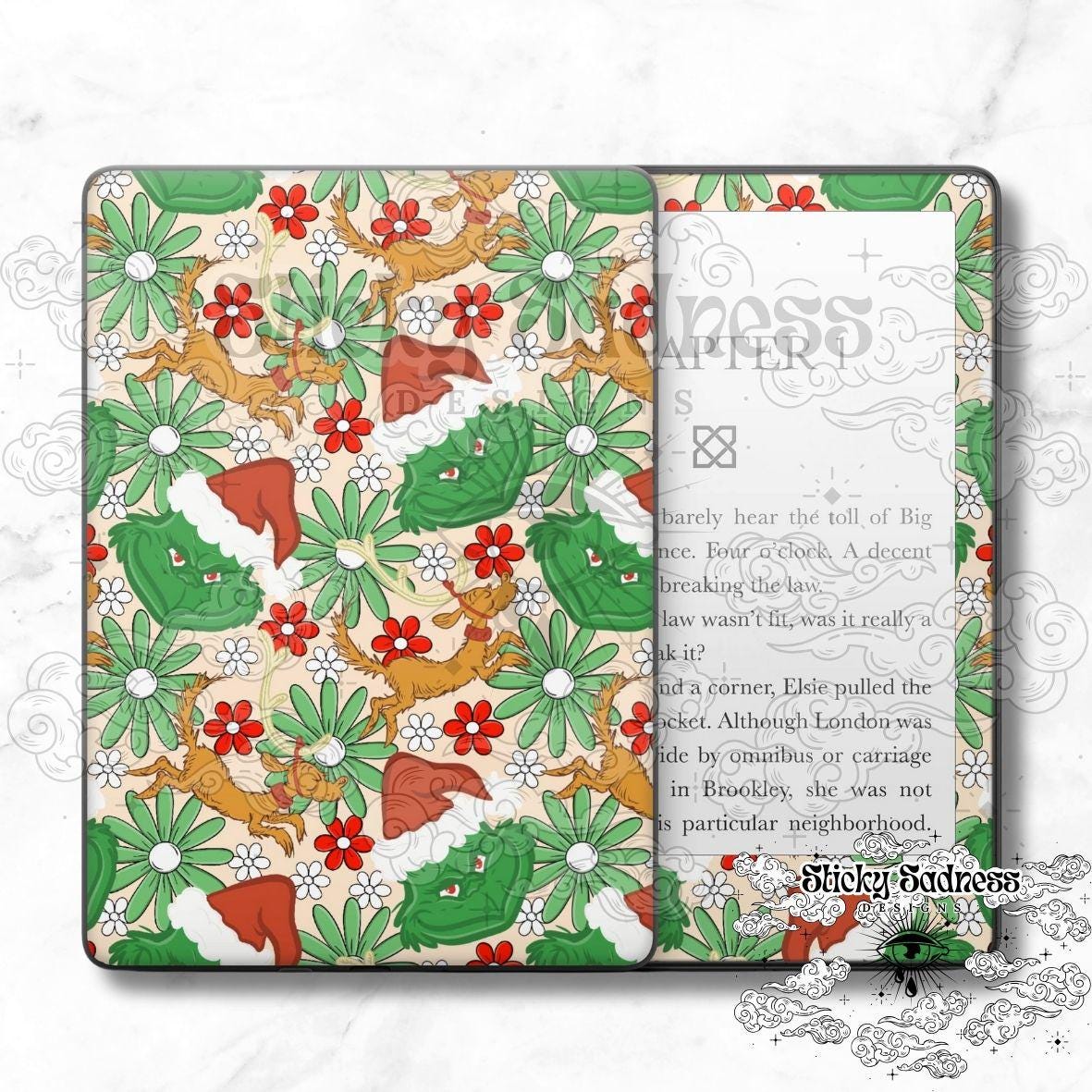 Green Floral Christmas