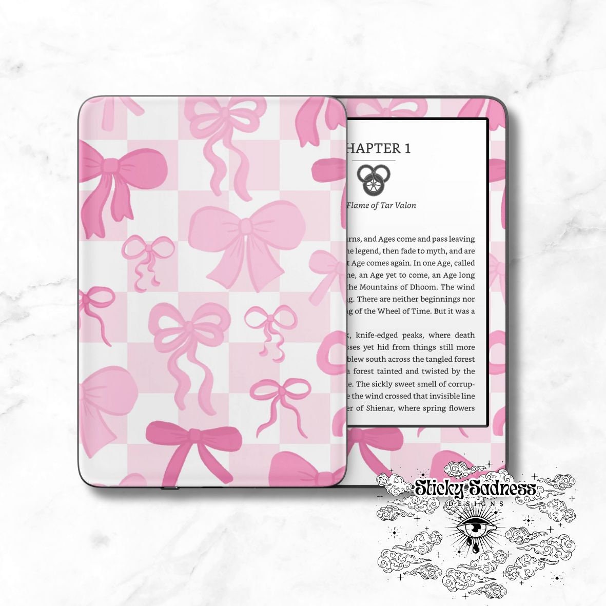 Coquette Bows Checkered Pink