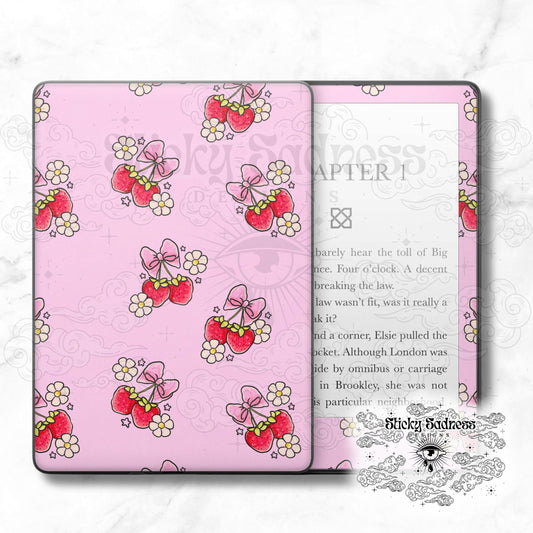 Strawberry Bows Summertime Cute