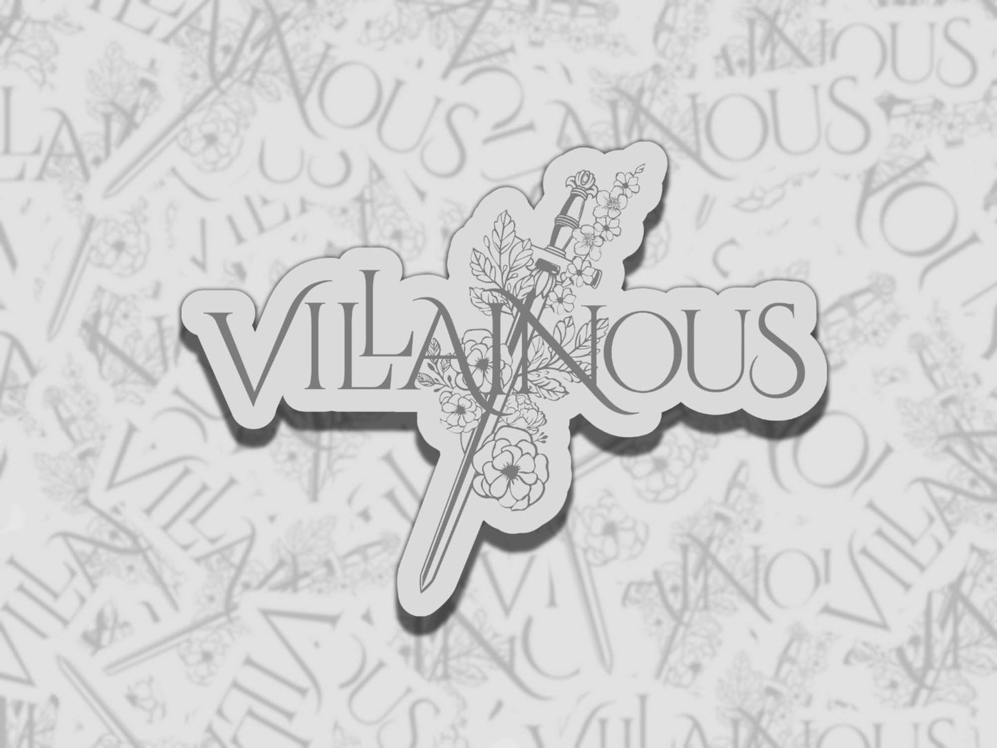 Villainous Sticker Multiple Colors, Reading Vinyl Sticker, Smutty Waterproof eReader, Kindle, Cute Funny Gift for Bookworm, Morally Grey