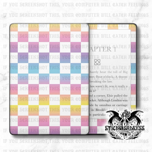 Warm Ombre Checkered