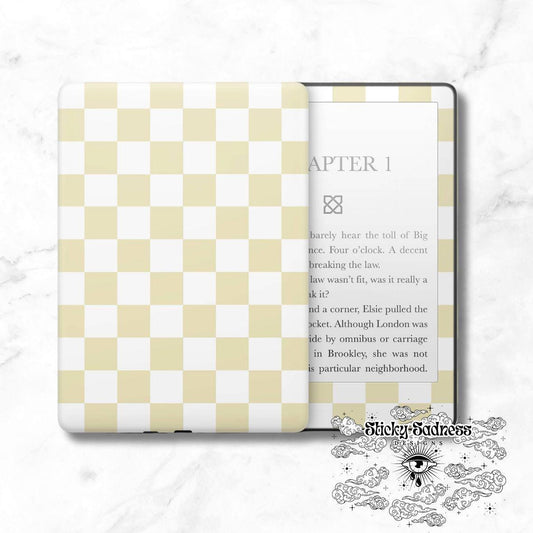 Yellow and White Checkered