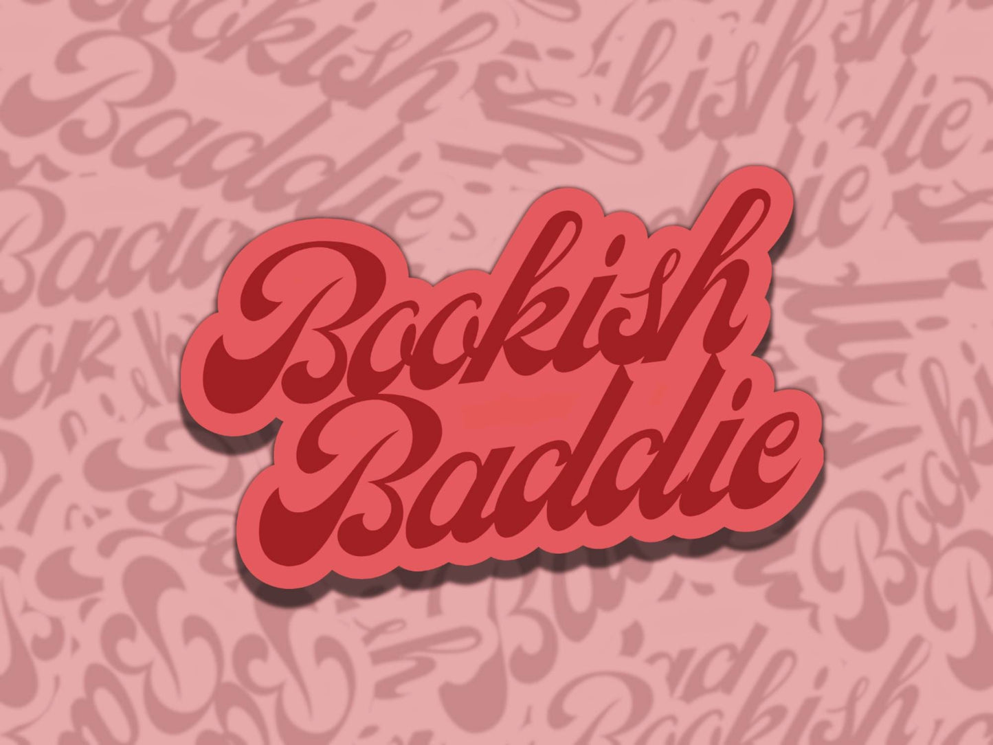Bookish Baddie Sticker Set Multiple Colors, Reading Vinyl Sticker, Waterproof eReader, Kindle, Cute Funny Gift for Bookworm, Bookish Gift