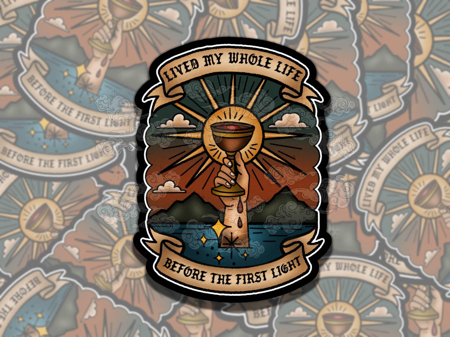 Before the First Light Hozier Waterproof Vinyl Sticker, Girly Gift for Friend, Funny Sticker for Kindle Laptop Water Bottle Journal