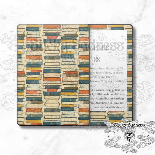 Stacked Books Neutral Bookish