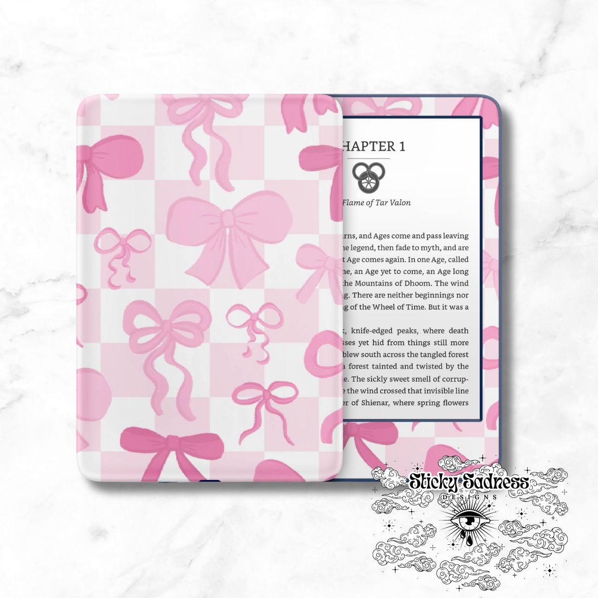 Coquette Bows Checkered Pink