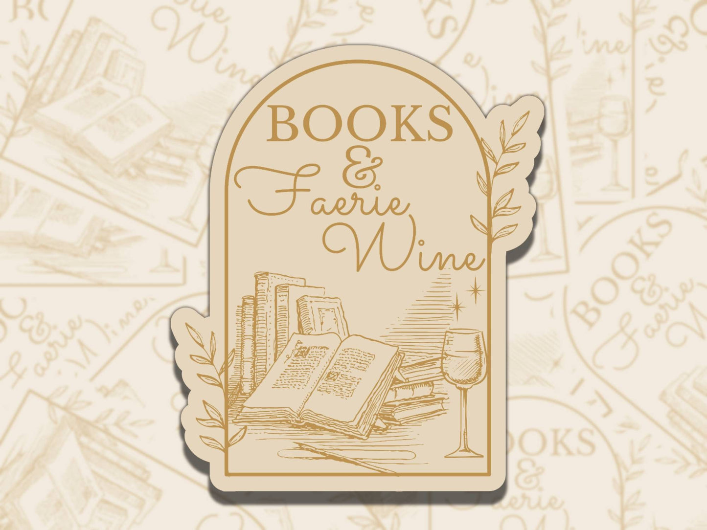 Books and Faerie Wine Sticker Set Multiple Colors, Reading Vinyl Sticker, Smutty Waterproof eReader, Kindle, Cute Funny Gift for Bookworm