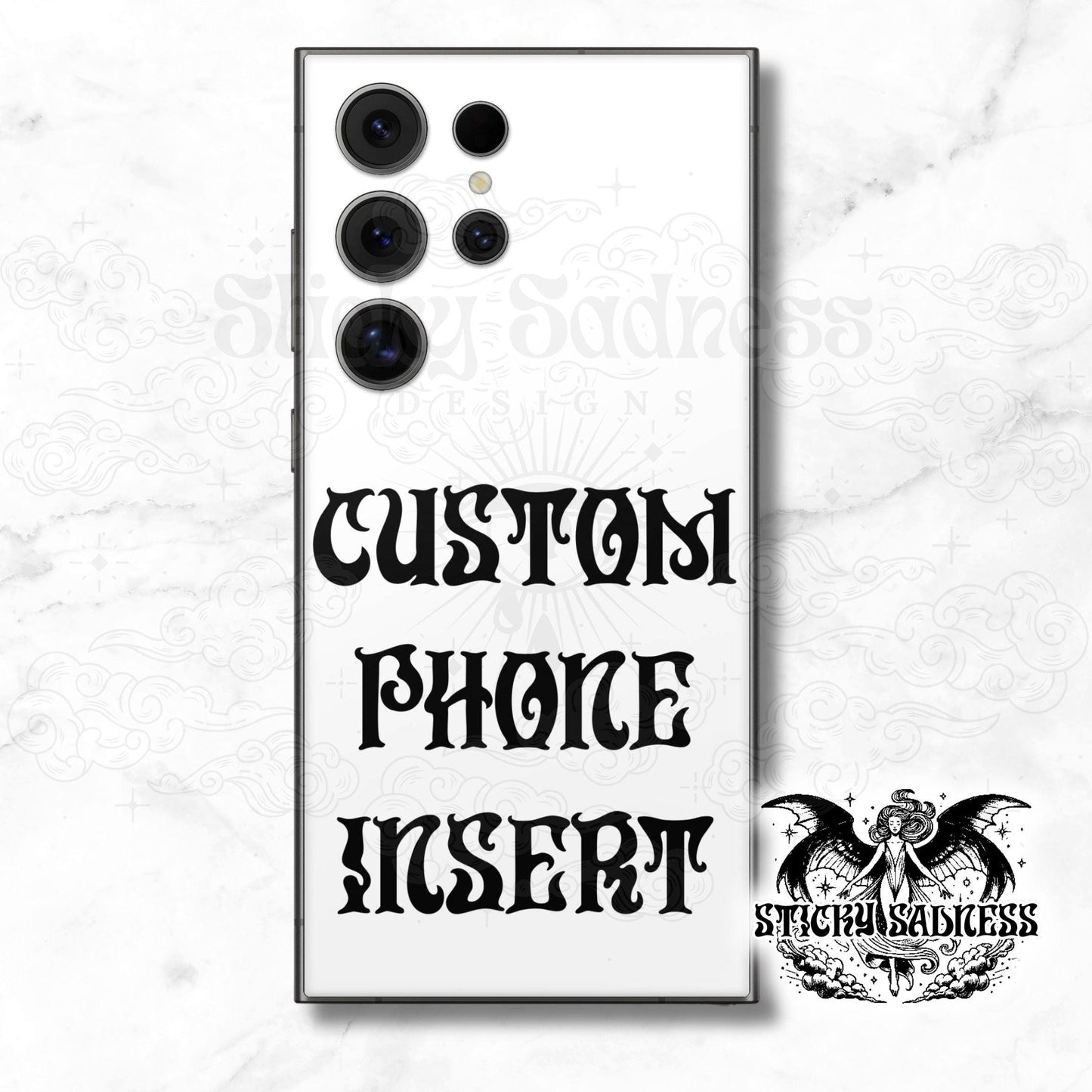 Custom Design Personalized Phone Insert for Apple, Samsung, Google, OnePlus, Huawei, phone Insert, phone Design, Bookish Gift for Booklover