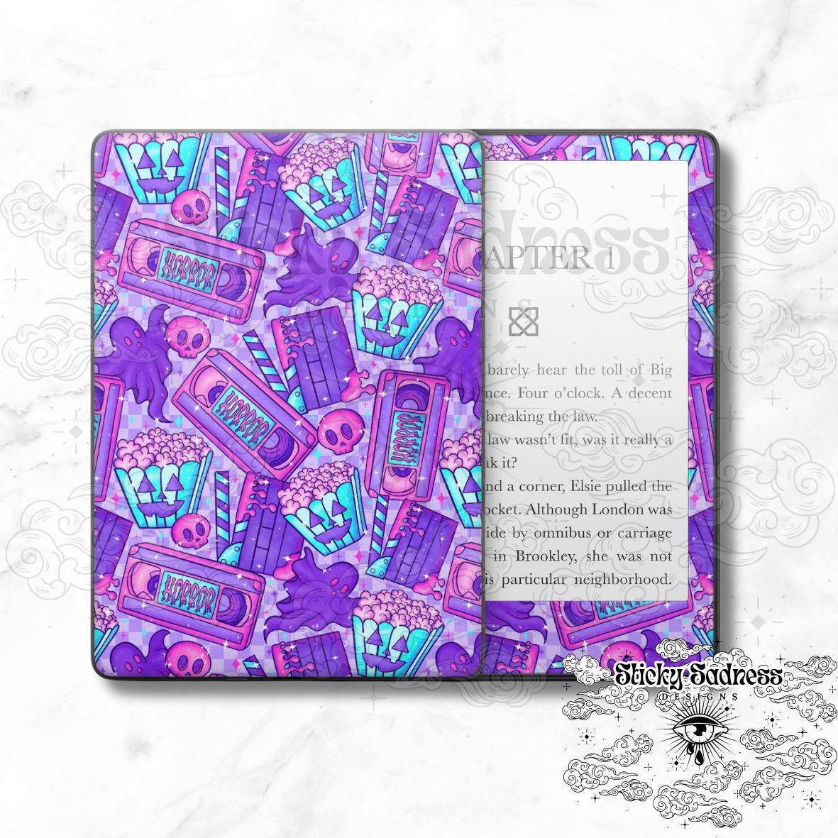 Purple Ghost Corloful Spooky