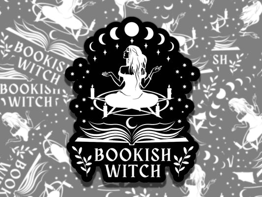 Book Witch Sticker Multiple Colors, Reading Vinyl Sticker, Smutty Waterproof eReader, Kindle, Cute Funny Gift for Bookworm, Bookish Gift