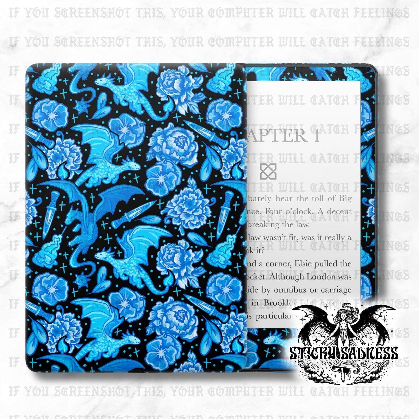 Dark Blue Dragon Porcelain Alt