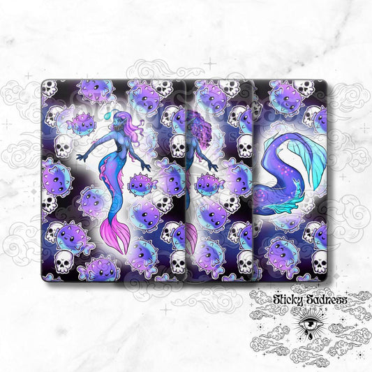 Black Siren Character eReader Tablet Insert for Kindle Kobo iPad Boox Fire, eReader Insert, eReader Design, Bookish Gift for Booklover