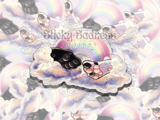 Creation of Beans Cat Waterproof Vinyl Sticker, Gift for Friend, Funny Sticker for Kindle Laptop Water Bottle Journal, Fantasy Art