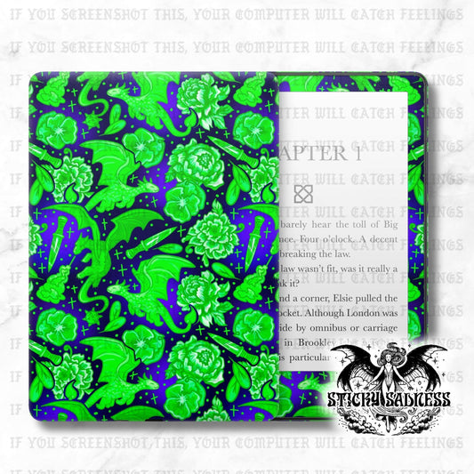 Uranium Glass Dragon Porcelain Alt