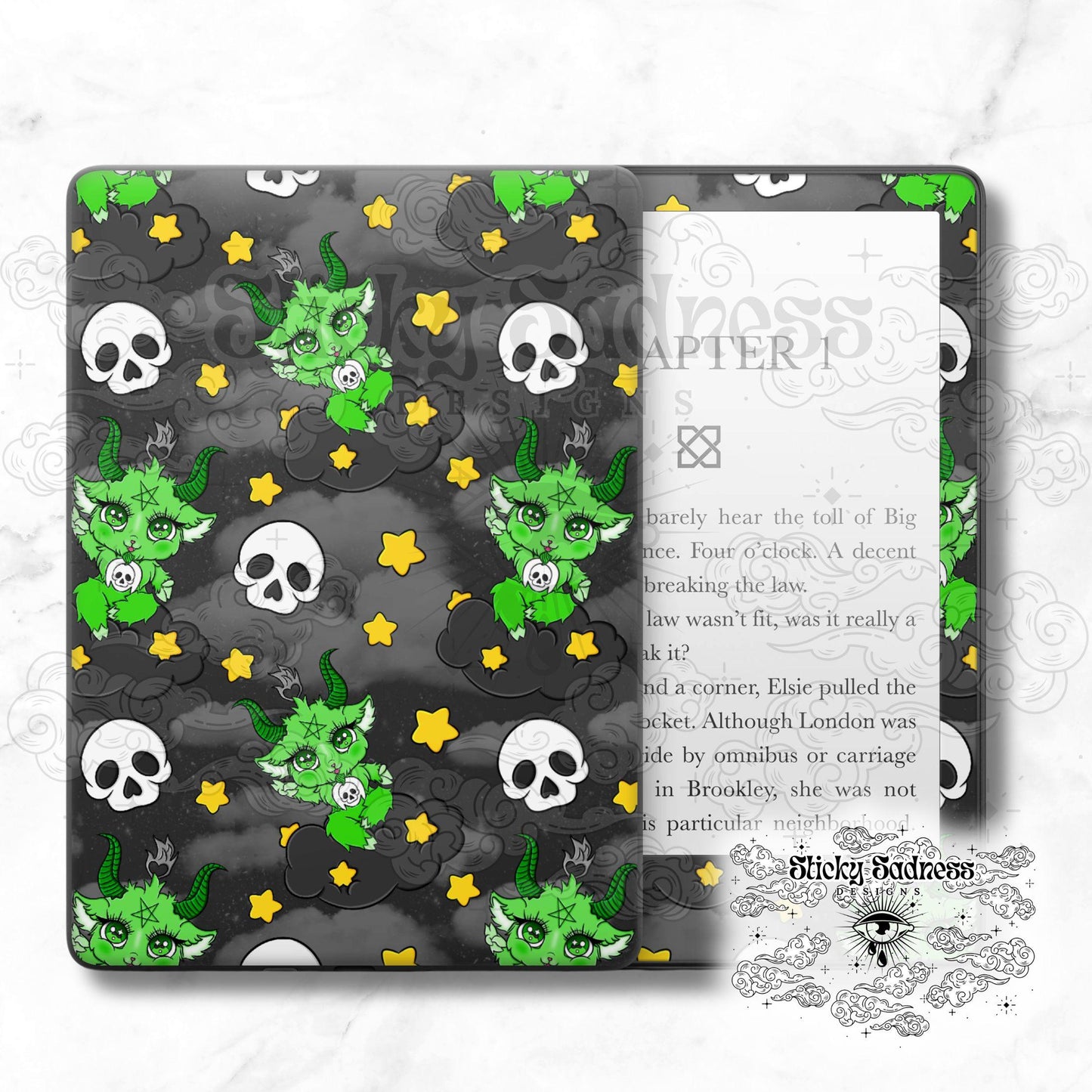 Baphy Bears Cute Spooky Skull