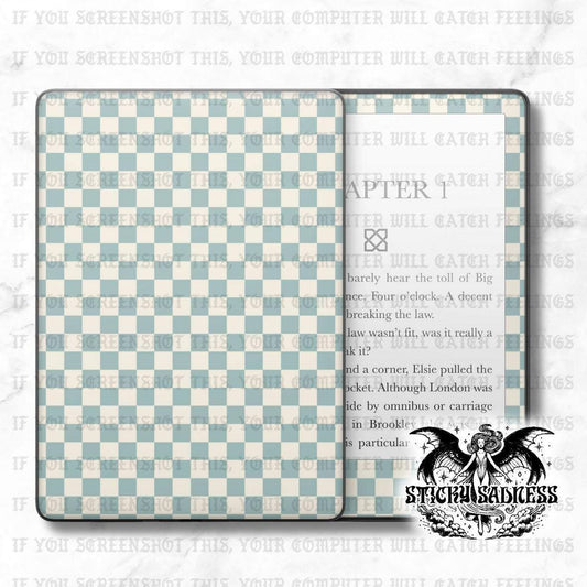 Teal Boho Checkered