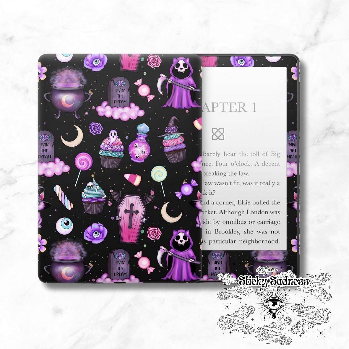 Pastel Goth Print Spooky