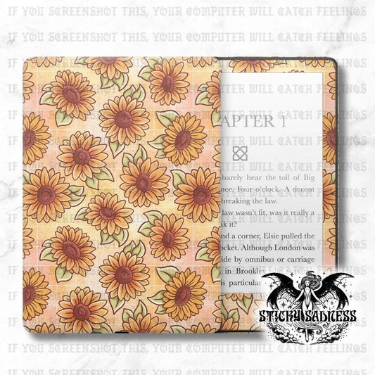 Ombre Sunflowers Cute eReader