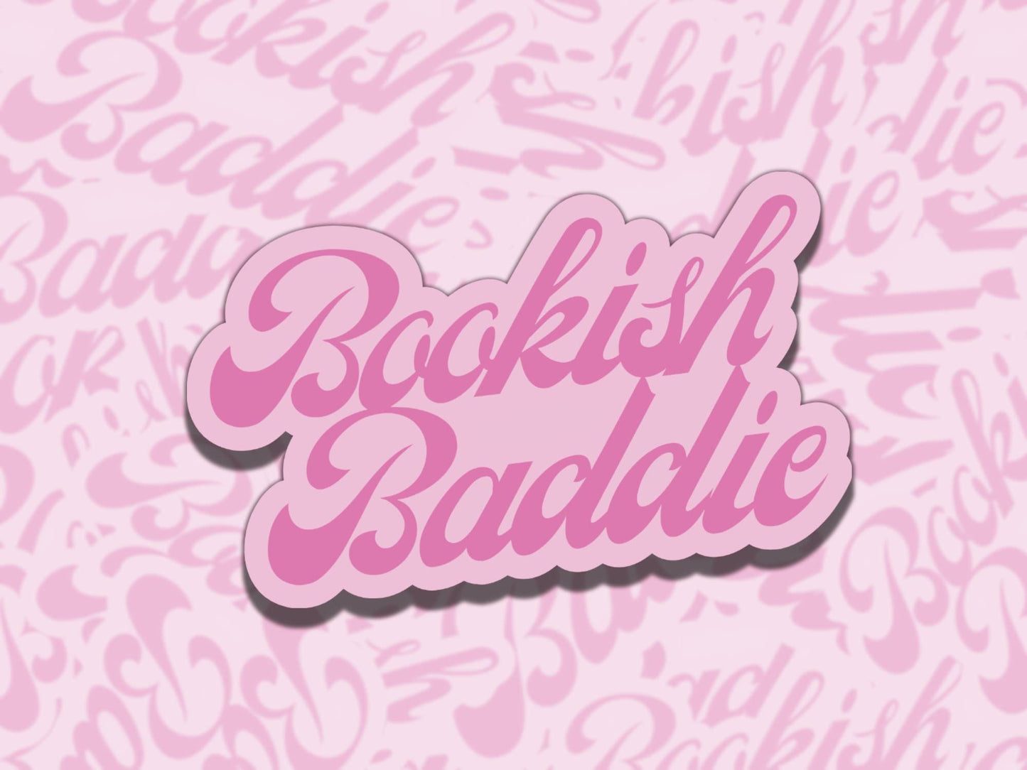 Bookish Baddie Sticker Set Multiple Colors, Reading Vinyl Sticker, Waterproof eReader, Kindle, Cute Funny Gift for Bookworm, Bookish Gift