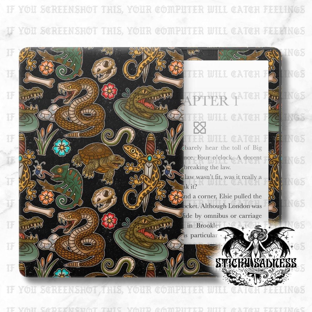 Dark Reptile Flash Tattoo eReader