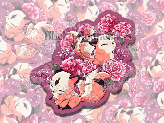 Rara Kitty Anime Waterproof Vinyl Sticker, Gift for Friend, Funny Sticker for Kindle Laptop Water Bottle Journal, Fantasy Art