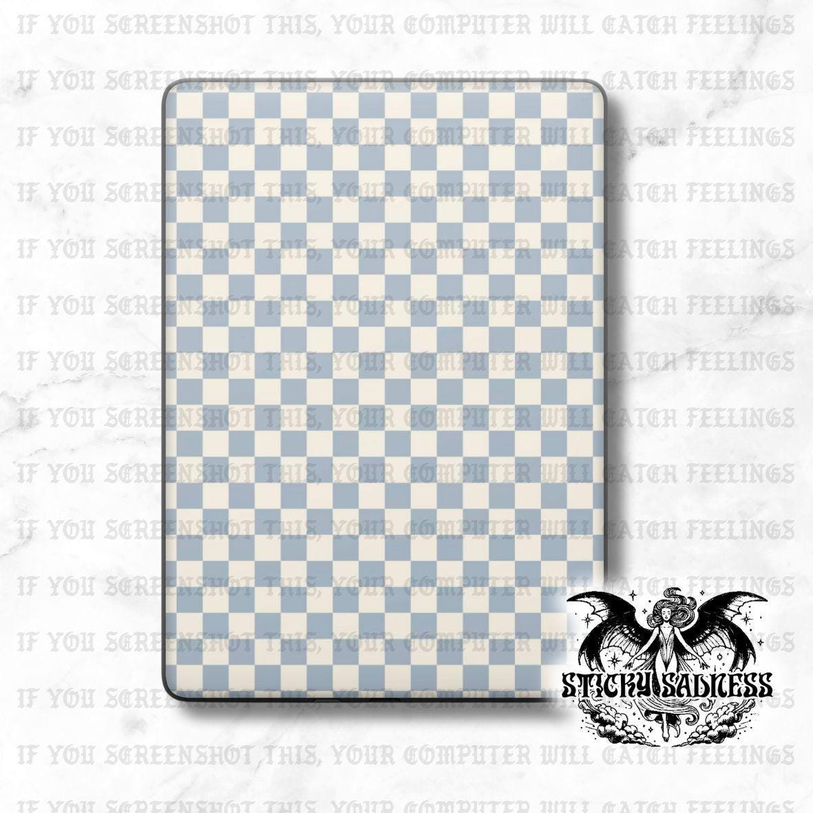 Blue Boho Checkered