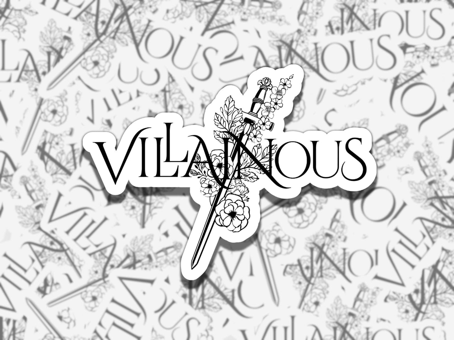 Villainous Sticker Multiple Colors, Reading Vinyl Sticker, Smutty Waterproof eReader, Kindle, Cute Funny Gift for Bookworm, Morally Grey
