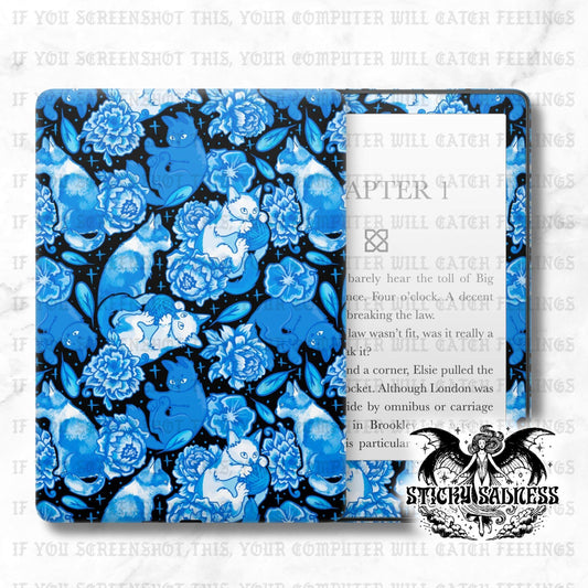 Dark Blue Cats Porcelain Alt