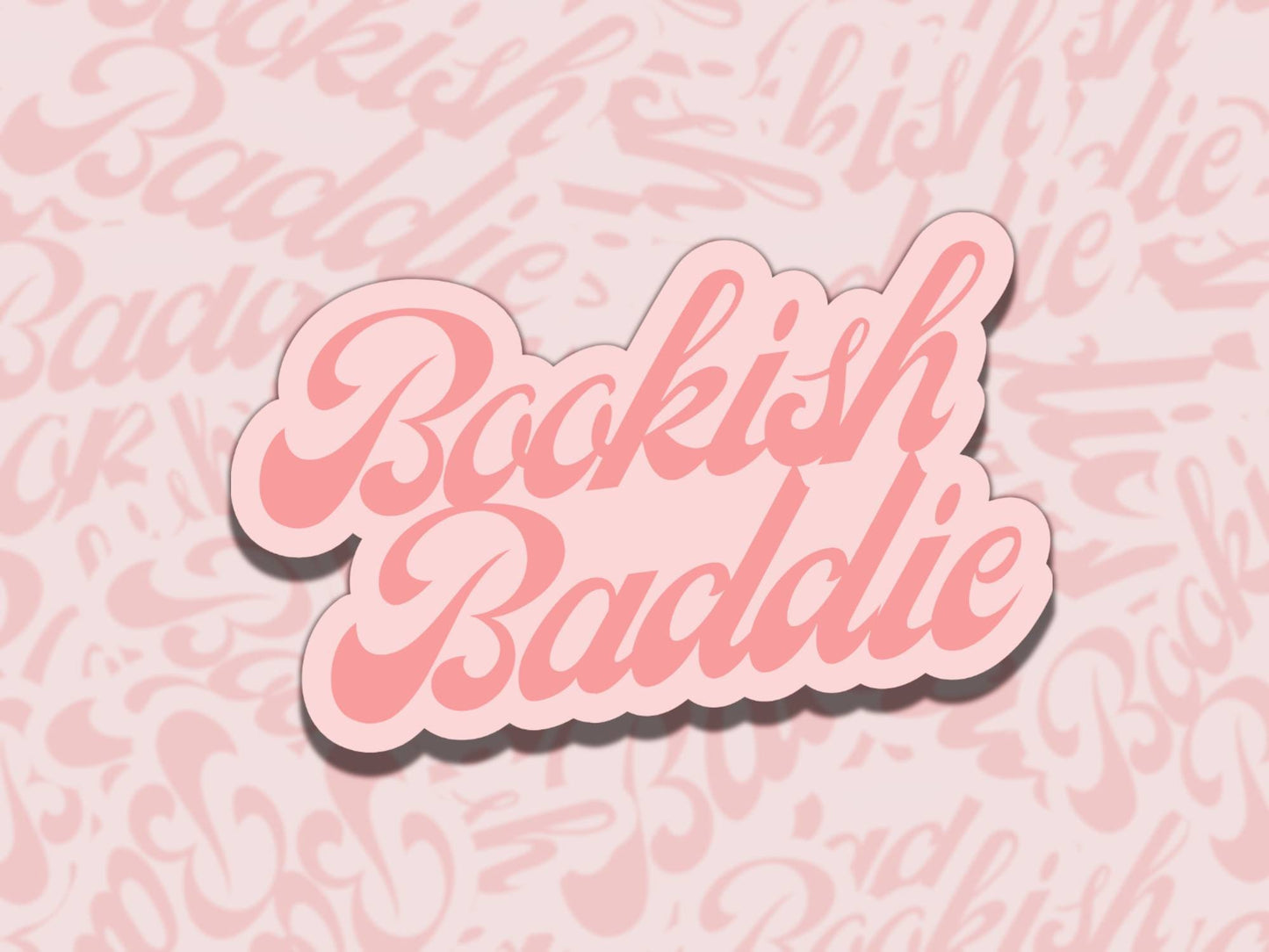 Bookish Baddie Sticker Set Multiple Colors, Reading Vinyl Sticker, Waterproof eReader, Kindle, Cute Funny Gift for Bookworm, Bookish Gift