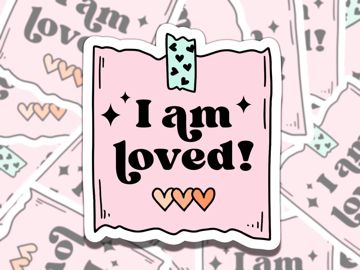 Cute Note to Self Mental Health Affirmation Sticker Set, Gift for Friend, Waterproof Sticker for Kindle Laptop Water Bottle