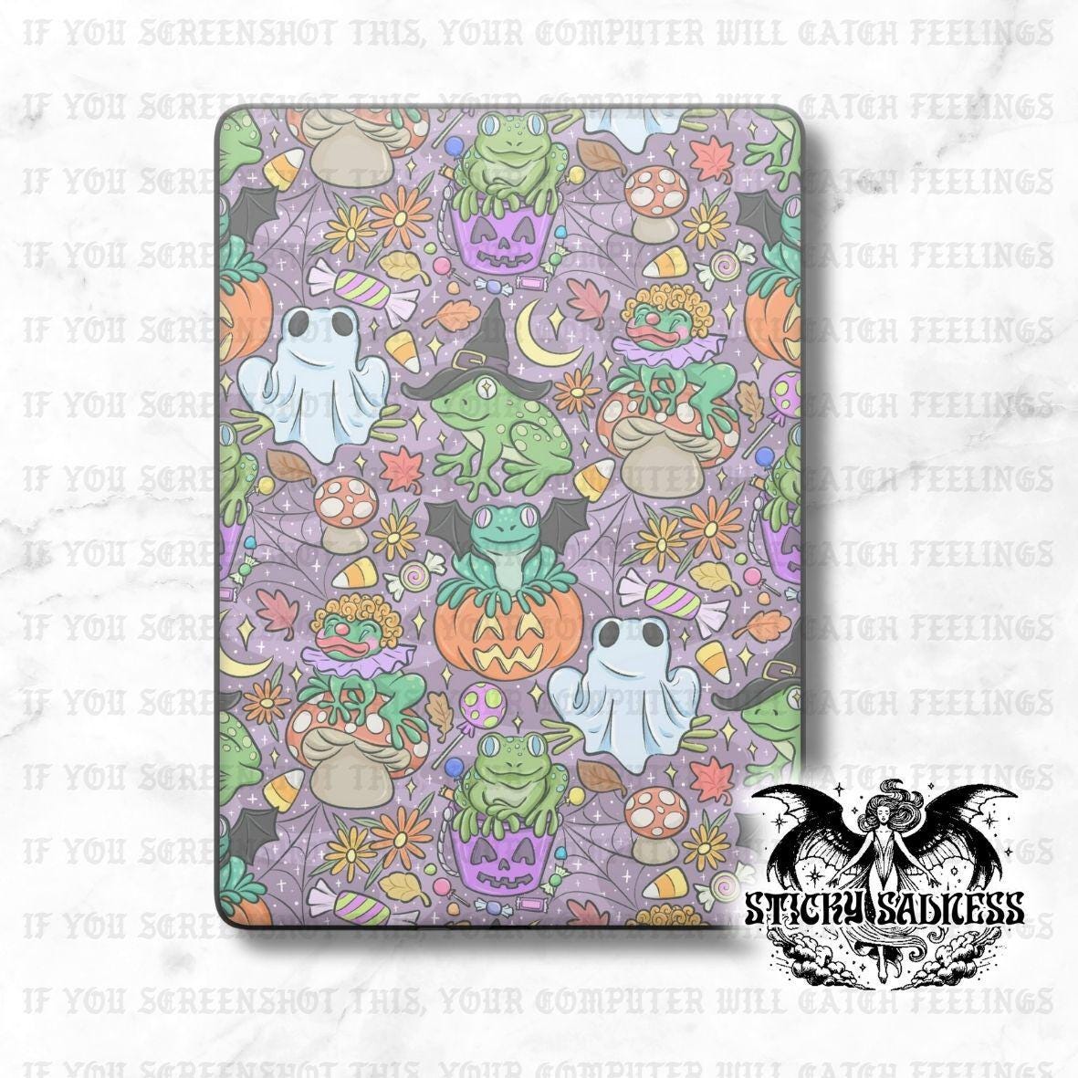 Dark Purple Halloween Frogs
