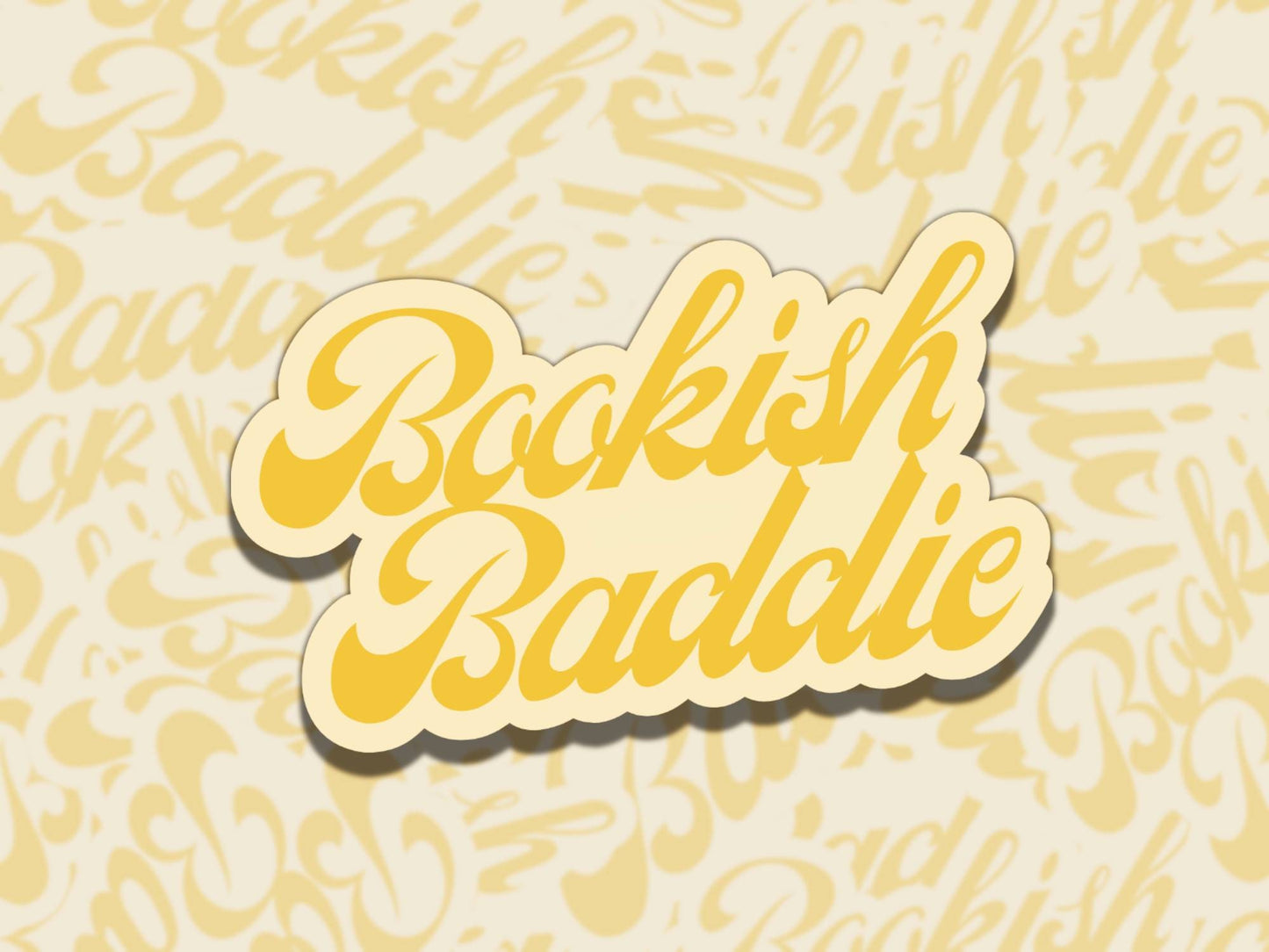Bookish Baddie Sticker Set Multiple Colors, Reading Vinyl Sticker, Waterproof eReader, Kindle, Cute Funny Gift for Bookworm, Bookish Gift