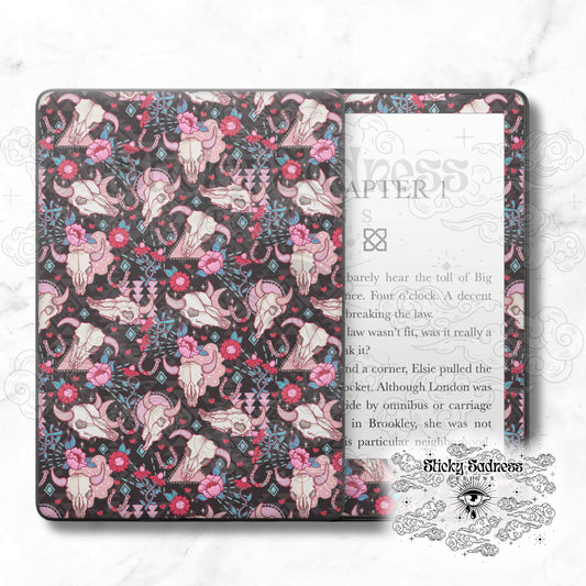 Western Valentine Holiday Insert Skin, Cute Vinyl Wrap for Kindle Kobo iPad Boox Fire, Gift for Valentine Book Lover, BookTok Accessories