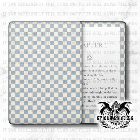 Blue Boho Checkered