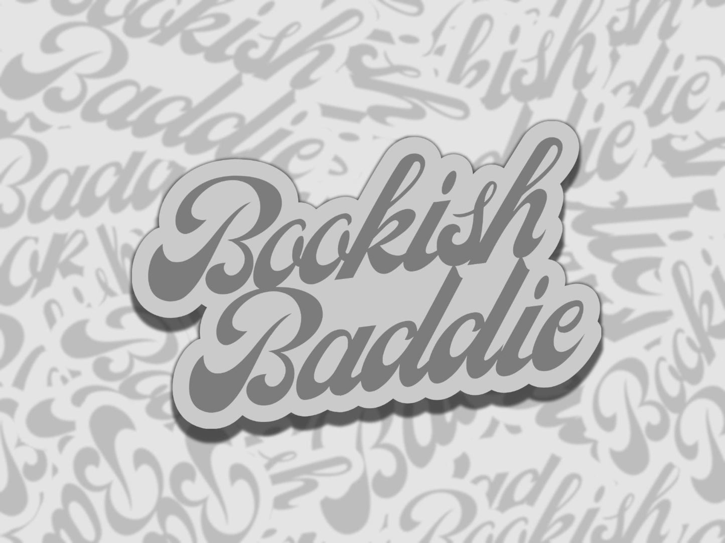 Bookish Baddie Sticker Set Multiple Colors, Reading Vinyl Sticker, Waterproof eReader, Kindle, Cute Funny Gift for Bookworm, Bookish Gift