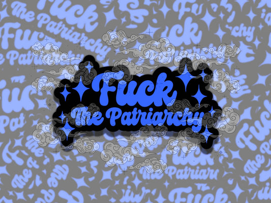 Fuck the Patriarchy Waterproof Reproductive Rights Vinyl Sticker, Gift for Girl Friend, Sticker for Kindle Laptop Water Bottle Journal