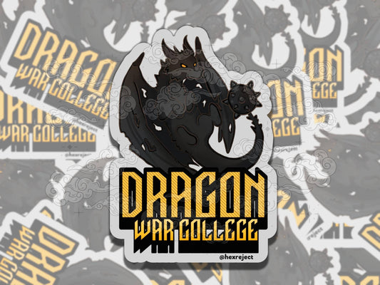 Black Morningstar Tail Dragon Bookish Waterproof Vinyl Sticker, Gift for Girl Friend, Funny Sticker for Kindle Laptop Water Bottle Journal