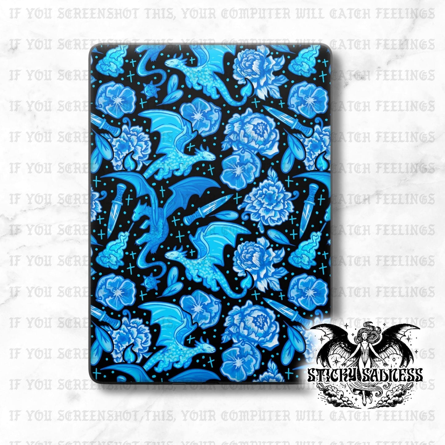 Dark Blue Dragon Porcelain Alt