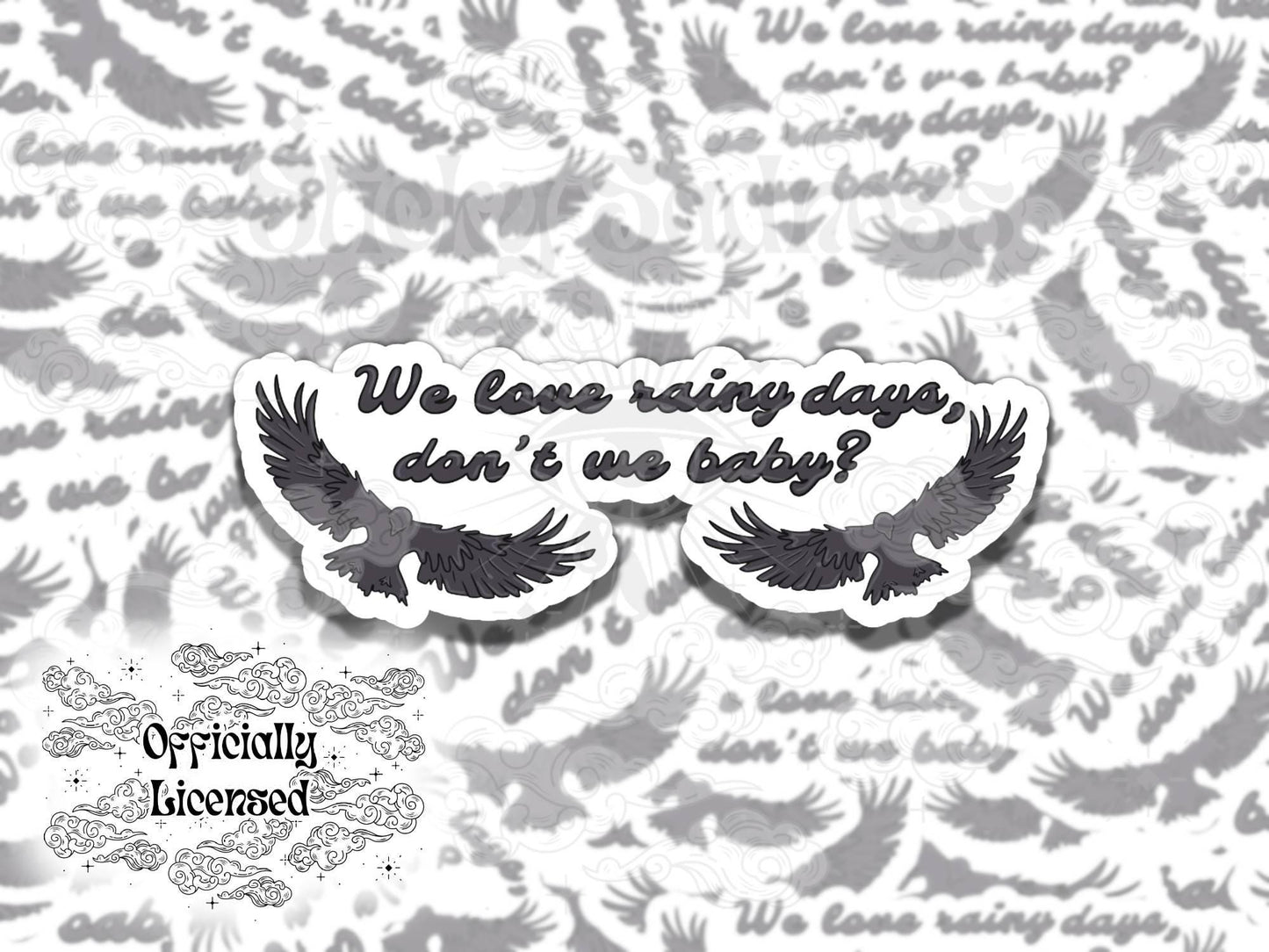 Rainy Days Officially Licensed Ravenhood Sticker, Kate Stewart Cecelia Dominic Vinyl Sticker, Waterproof Kindle Sticker, Gift for Book Lover