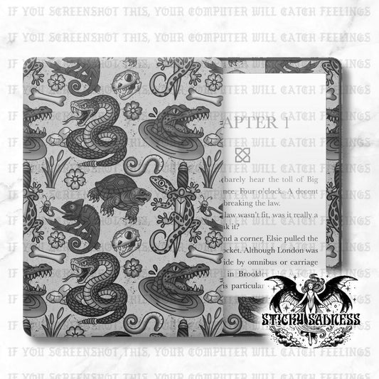 B/W Reptile Flash Tattoo eReader