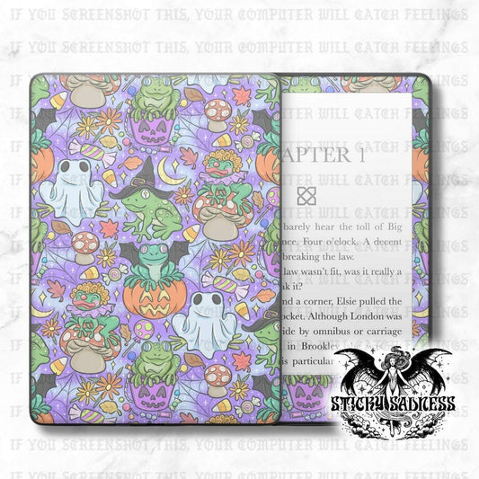 Bright Purple Halloween Frogs