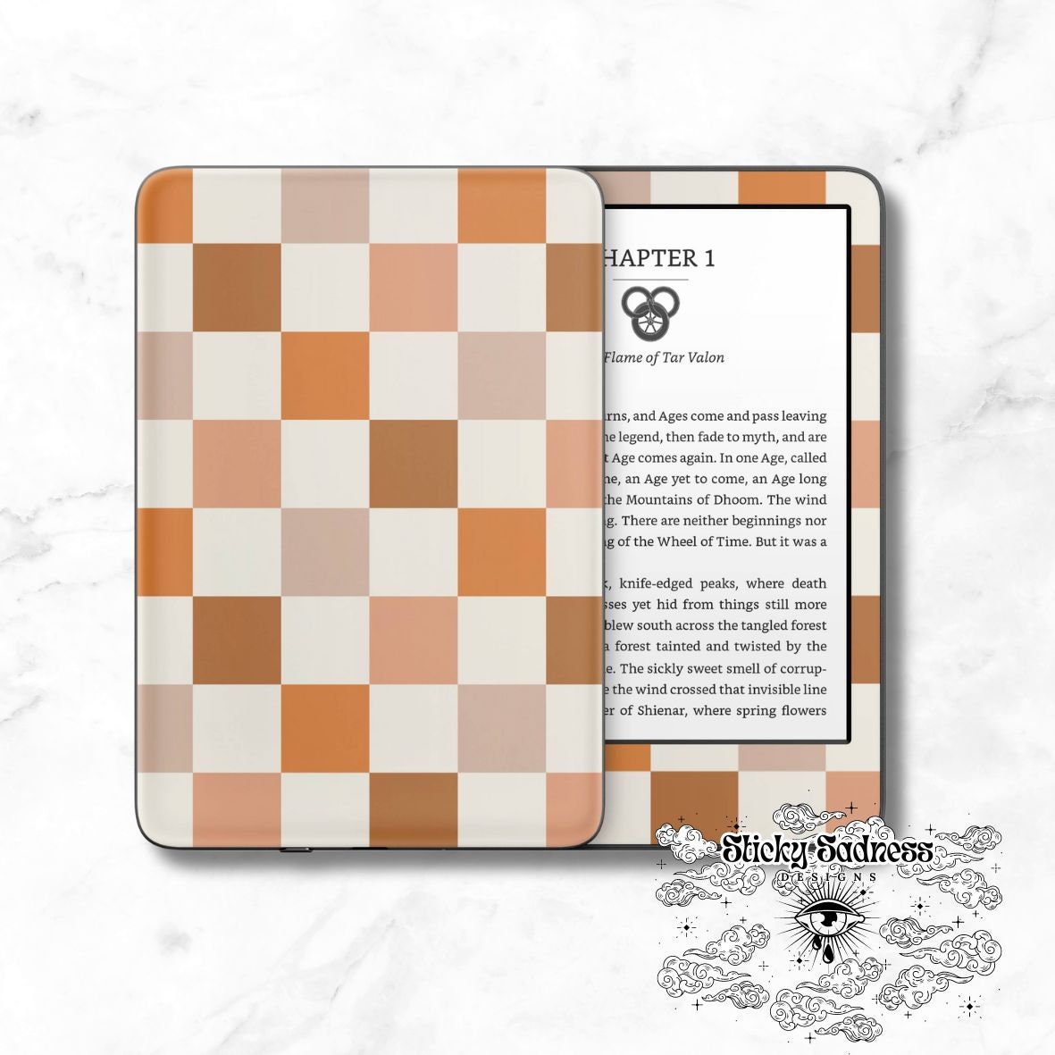 Beige Aesthetic Checkered