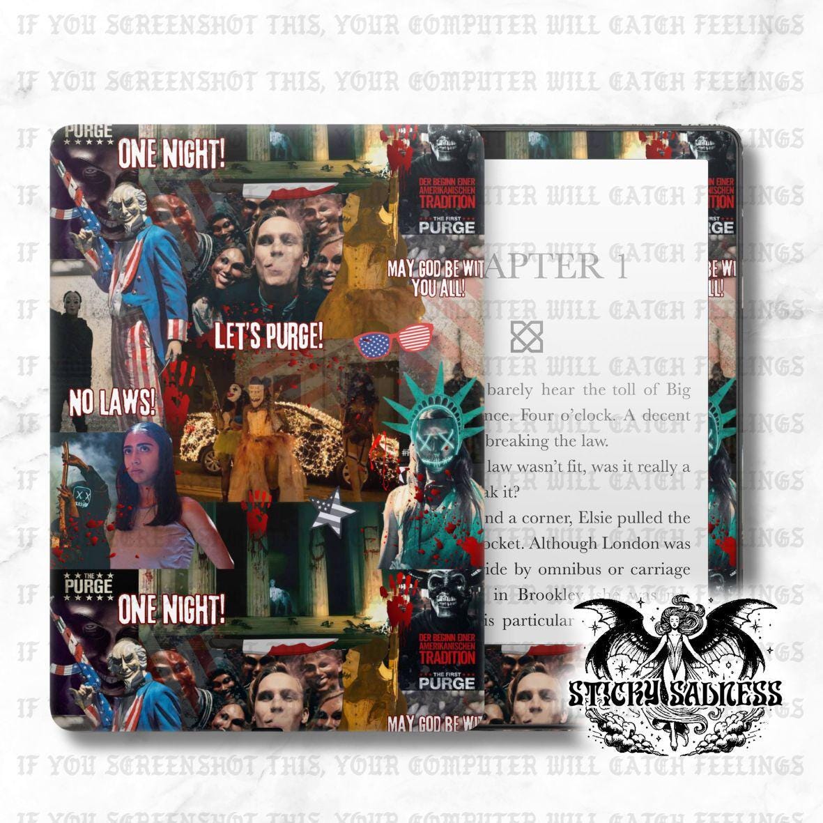 Purge Horror Collage Cute eReader