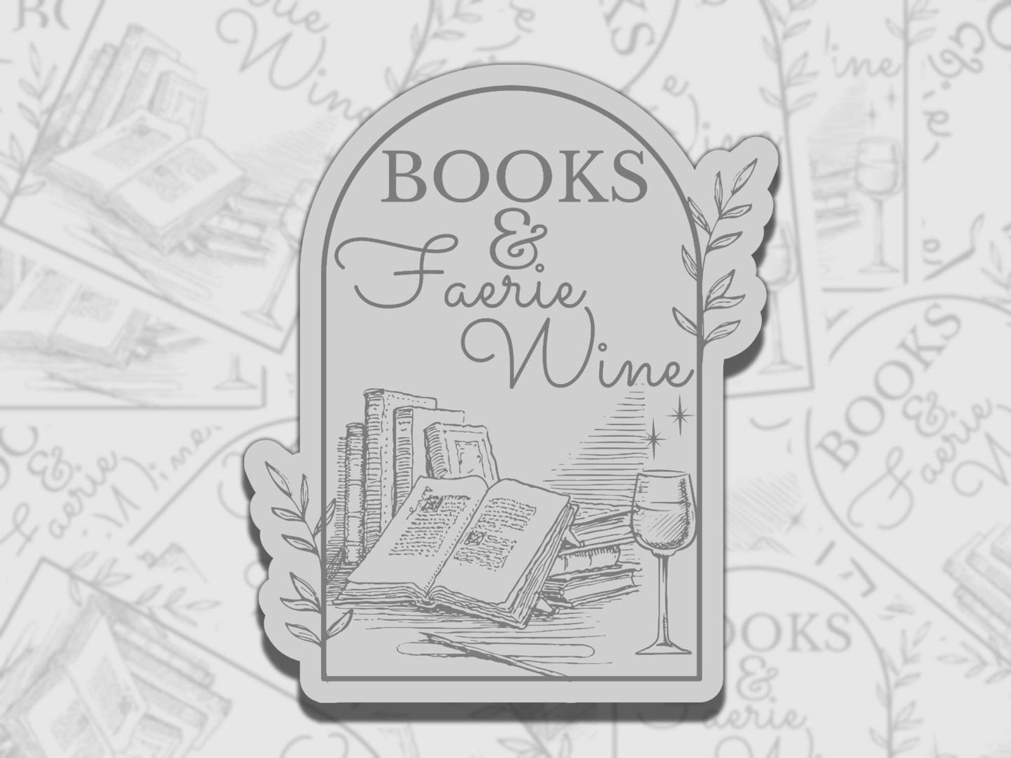 Books and Faerie Wine Sticker Set Multiple Colors, Reading Vinyl Sticker, Smutty Waterproof eReader, Kindle, Cute Funny Gift for Bookworm