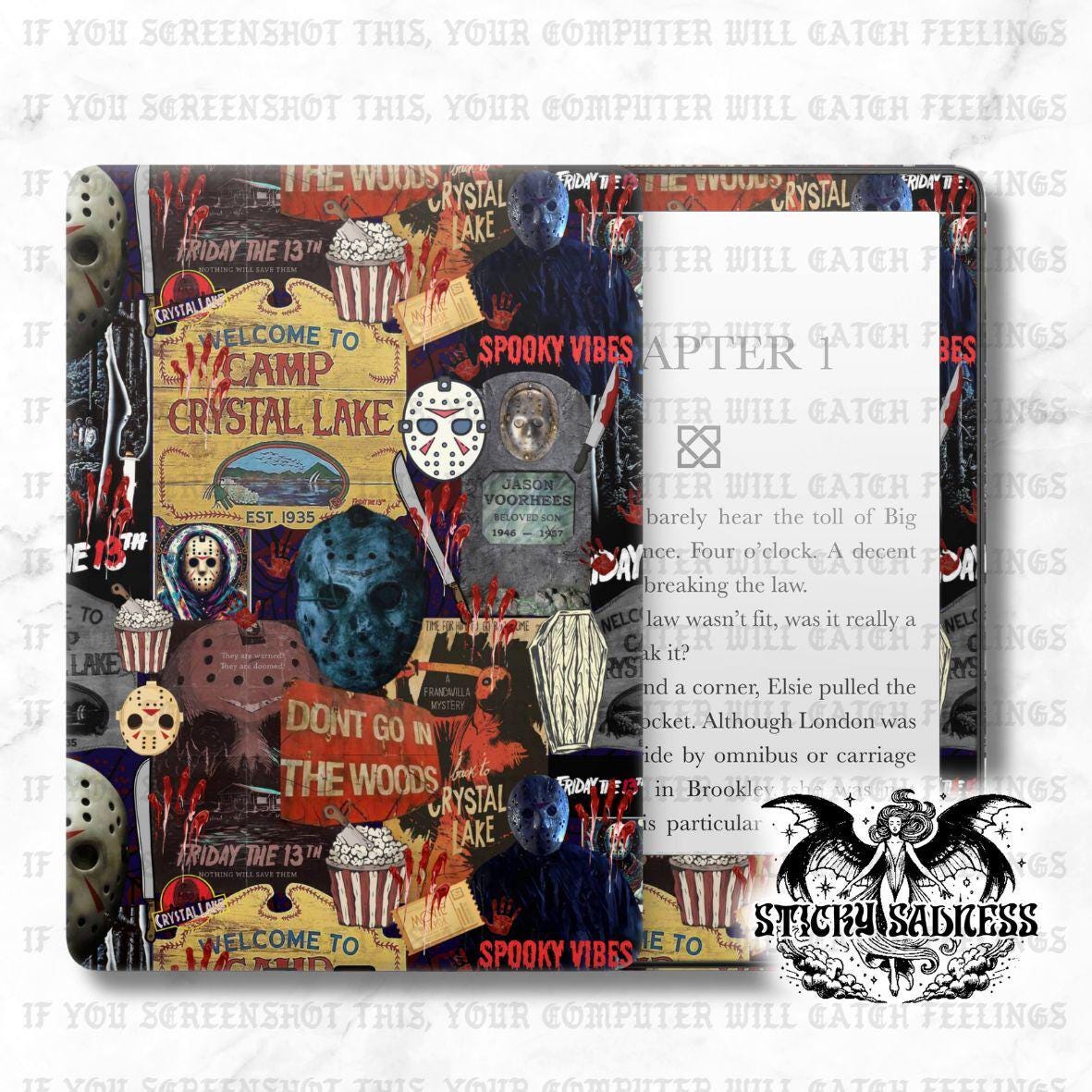 Lets Swim Collage Cute eReader